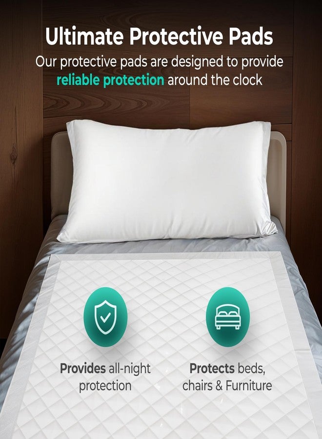 SAFEWAY USA Waterproof Disposable Bed Pad — Ultra Absorbent Underpads for Adults, Seniors, Hospital & Home Use, Supports Up to 400 lbs, Protection for Incontinence & Bedwetting — (37"x54", Pack of 25) - Image 2